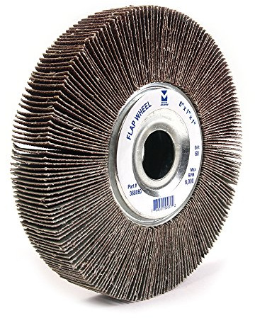 Mercer Industries 368080-6x1x1 Center Hole Flap Wheel, Grit 80