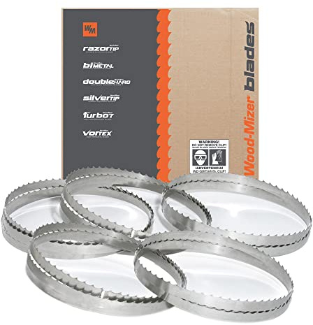 Wood-Mizer 144 Sawmill Bandsaw Blades 5-Pack - DoubleHard 10° All-Purpose Sawing