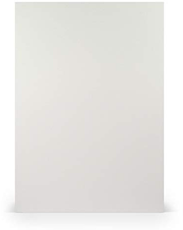 PAPERADO 50x Briefpapier DIN A4 - Eisgrau gerippt Hell-Grau 100 g/m² - Papierbögen in 29,7 x 21 cm zum Basteln & Drucken