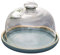 Cabilock 1 juego de soporte para tartas, campana de cristal, quesera con plato de cerámica, tapa para tartas, campana para tartas, tapa para alimentos, tapa para la comida