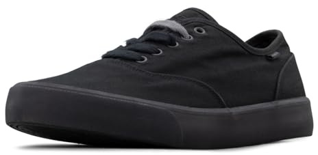 Lugz | Lear Classic Casual Sneakers for Men | Lace Up Mens Canvas Shoes | Everyday Men Footwear, Black, 9.5 US