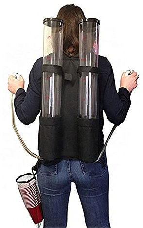 MU Tour de bière, distributeur de fût de bière, 6 litres, style sac à dos, stockage de bière, boissons avec deux colonnes de vin, utilisé pour les fêtes, les bars, les danses, les boissons