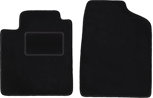 Wielganizator Automatte – Passend für Nissan Micra K12 Schrägheck 2002-2010 – Velours – Autozubehör - Auto Fußmatten – Fußmatte Auto – 2-teilig - schwarz