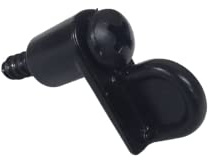Door Glass Window Clips 3/8 - Inch Diecast (Pack of 12) - Screws Included (Black)