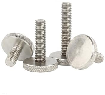 10/20Pcs M3 M4 M5 Zigrinato Grande Bullone A Testa Piatta Mano Vite Zincata Vite(M4x25(20pcs))