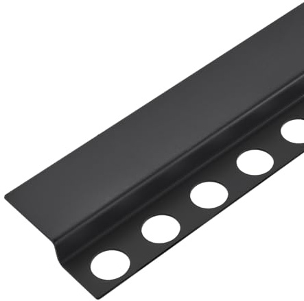 Balneo Frontprofil Gefälleprofil, Edelstahl AISI 304, 130 cm, Schwarz | Edelstahl AISI 304, sichtbare Abschlusskante, für bodengleiche Duschen, kürzbar, Länge 130 cm, 2 J. Garantie