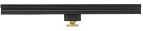 Hot Shoe Bracket Extension Rail Bar, Dual Bracket with 1/4 Thread Holes for Lights, Monitors, Microphones