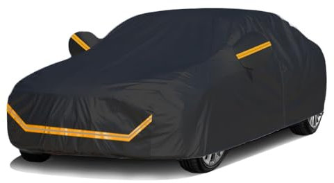 Autoabdeckung für VW Polo Vivo Sedan(2010-2017) Autoabdeckung Vollgarage,Staubdicht Wasserdicht Alle Wetter,Outdoor Atmungsaktiv Autohülle Winter Sommer