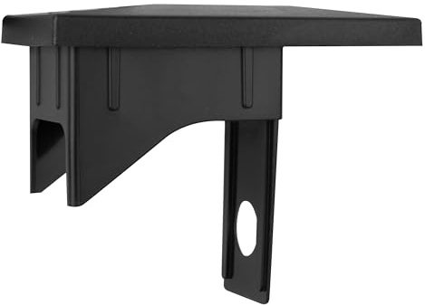 Zaunkappen Zaunpfostenkappen Pfostenkappe Schutzkappen Abdeckkappe 40 x 60 mm schwarz (RAL 9005) 5 Stück