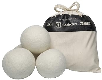 Electrolux Lot de 4 Boules de Laine pour sèche-Linge M9YHODB1, améliorent la façon Dont l'air Chaud circule Autour de Vos vêtements, réduisent Les Plis, emmêlent Vos vêtements