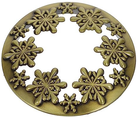 Gogogmee 1pc Creative Christmas Themed Candle Cup Cover Zinc Alloy Aromatherapy Candle Lid for Efficient Burning Suitable for Holiday Decor Fits Jars