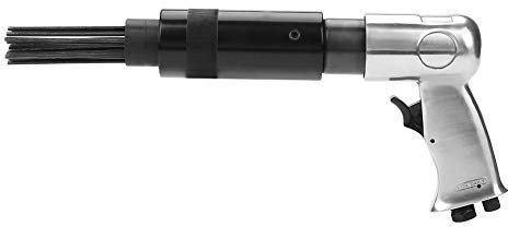 Pistola neumática de eliminación de óxido, herramienta de desbarbado neumática de 19 agujas con mango de pistola, herramienta de desbarbado para eliminación de corrosión y escoria