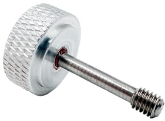 Foyoram M4x20mm Unverlierbare Schrauben mit Rändelkopf Kopfdurchmesser 16mm Rändel Unverlierbare Schraube der Platte Unverlierbare Rändelschraube Aluminium Edelstahl 4 stück (Silber,M4 x 20 mm)