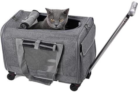 Katttransportör – hundbärare, husdjursbärare för små hundar | säkerhetsdragkedjor bärrem flygbolagsgodkända kattlådor för inomhuskatter