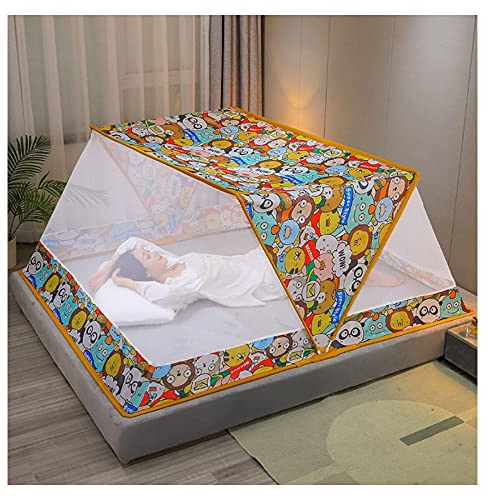 BCATTAW Foldable Unlimited Mosquito Net Compact Mosquito Cover Simple Setting up camp and Outside Bug Net Free Establishment for Grown-up Bed/Bed/Cou/Field,6,160 * 190 * 80cm