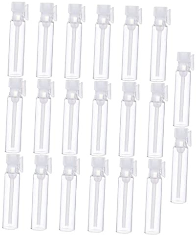 Healvian 100pièces Flacons De Parfum Verre Vides Rechargeables Bouchons Compte-gouttes Pour Cosmétiques Et Produits Personnels
