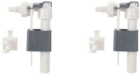 Uikdjgu 2X Válvula de Entrada de Tanque de Agua para Baño en la Pared Válvula de Agua para Inodoro Colgante para Pared Accesorio de Entrada de Agua G3/8 Pulgadas