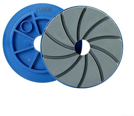 5Inch Snail Lock Edge Grinding Wheel Polishing Pads Compatible with For Concrete Floor and Marble Polishing, Designed for Use with Automatic Back Splash Machines (Grit 1500)