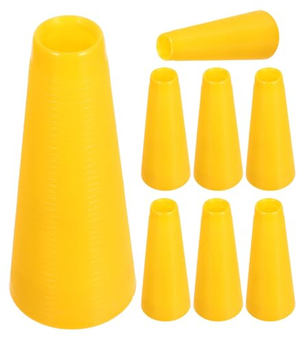 Beatifufu Tubo di Avvolgimento Filato in PVC Giallo 8 Pezzi Architettura Avanzata per Cucito e Filatura Compatibile Macchine