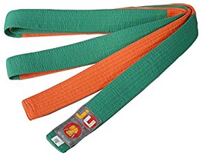 Ju-Sports Budogürtel orange/grün Two Tone