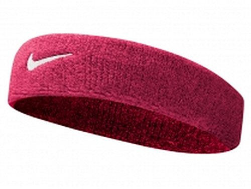 NIKE Swoosh Head Bands Fascia, Unisex, Swoosh Headbands, Vivid Pink/White, Taglia Unica