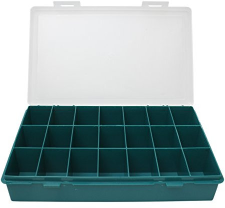 Sortimentskasten mit 21 Fächer für Schrauben und/oder Kleinteile aller aller Art, zb. Muttern, Scheiben oder Anglerzubehör
