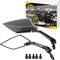 Rétroviseur moto Area1 F1 Sport en carbone (droite + gauche) 2xM10 filetage à droite. Compatible avec Mondial KOCA