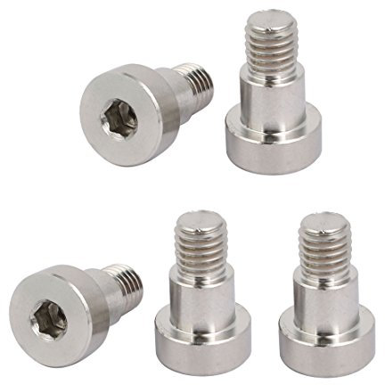 sourcing map 5Stk. Innensechskant Schulterschraube 12mm Dmr. 10mm Schulterlänge M10 Gewinde