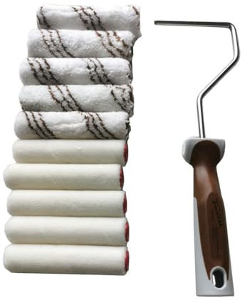 TrendLine Kleinrollerset 11 tlg Farbwalze Farbrolle Lackierwalze Lackierroller