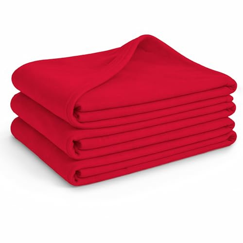 Glart Oeko-Tex Fleecedecken 3er Set, je 130x160 cm, über 200 g/m2. Ideal als Sofadecke, Kuscheldecke, Sofaüberwurf oder Picknickdecke | 200 g/m² Stoffgewicht, vielseitig verwendbar als Wohndecke, Kuscheldecke, Sofadecke, Gästedecke oder Picknickdecke