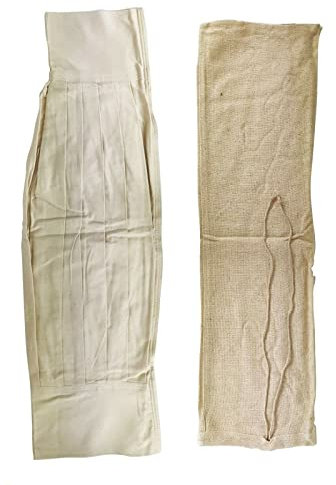 La zappa Filtro a Sacco Olandese in Cotone con Tela Alimentare per Vino e Birra 200 x 80 cm (Kit Sacco + Rete)