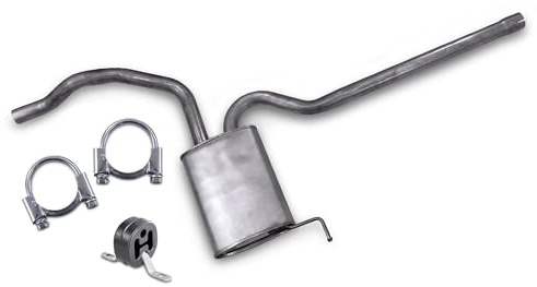BESTPRICE ATP Auspuff Schalldämpfer Set 1x Mittelschalldämpfer, mit | Kompatibel mit: VW PASSAT B5, PASSAT B5 Variant, PASSAT B5.5, PASSAT B5.5 Variant