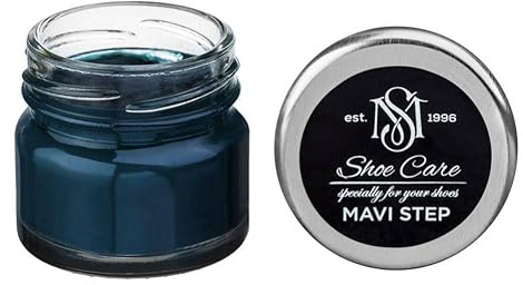 MAVI STEP Baume Rénovateur Multi Oil Balm pour Daim et Nubuck - 158 Gris Bleu Foncé