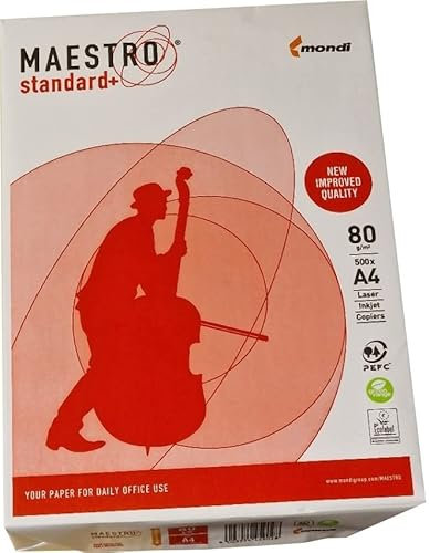 Kopierpapier Hochweiß 2500 Blatt Premium Druckerpapier A4 80 g Laser weißgrad 156