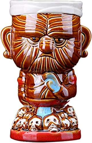 Kaffeetasse Personalisieren Sie Bierkrüge aus Edelstahl mit Innenfutter, Trinkgefäße, isolierte Thermosbecher, 430 Hawaii-Becher, Maori-Häuptlinge, Becher, Bier, Weinkrug, Keramik-Tiki-Becher, Kunstha