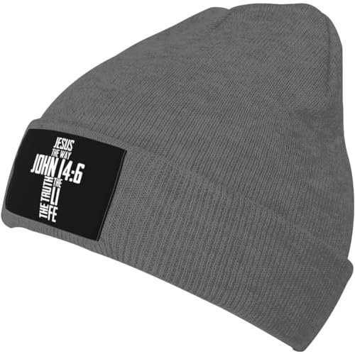 934 Herren Damen Slouchy Turban Christentum Vers Jesus Der Weg Johannes 14-6 Sportmütze Weich Kopf Wraps Leicht Wintermütze Für Laufen Winter Adult