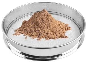 NAKUL Cribas de Arena Fina,Tamiz de Compost,Tamiz de Jardín de Acero Inoxidable,Tamizador Redondo,Tamiz de Tierra y Jardinería para Piedra,Semillas,Líquido Diámetro 45 cm