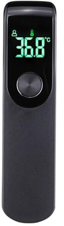 TopYart Thermomètre Frontal, Sans Contact Thermometre Medical Bebe et Adultes, Écran LCD, Thermomètre Digital Infrarouge, Pour Bébés, Adultes et Objets (Noir)