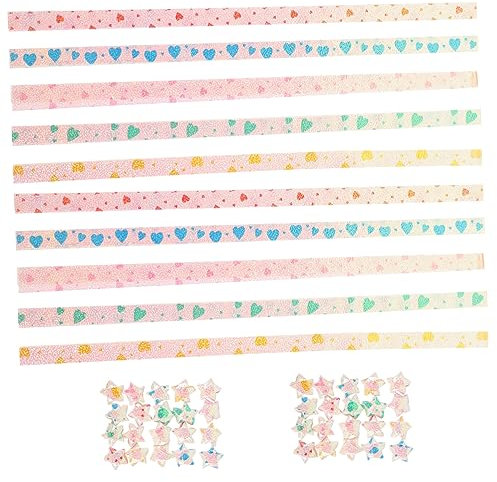 DIYEAH 400stücke Origami Sternpapier Streifen Bunte Bastelmaterialien Für Erwachsene Deko Für Feste Und Kreative Projekte