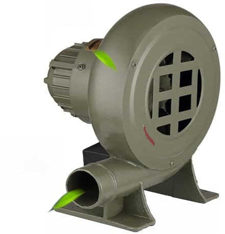 Pealihuy Petit ventilateur électrique de forge, barbecue centrifuge, maison gonflable, ventilateur à pompe portable, ventilateur de forge à charbon, pour camping, cheminée extérieure, cuisson, barbec