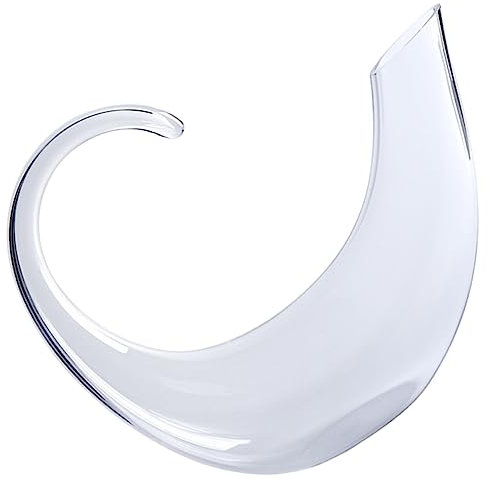 UKCOCO Decanter in Vetro Per Vino Divisore Trasparente Per Liquori Per Vino Design e Facile Da Versare e