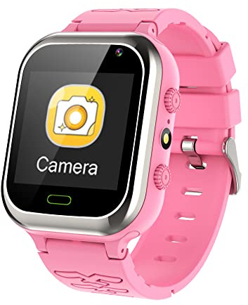 4G Smartwatch Kinder, Kinder Smartwatch mit GPS und Telefon, Wasserdicht Smart Watch Kinderuhr GPS mit IP68 SOS Anruffunktion Spiel Voice Chat Wecker Schulmodus Jungen Mädchen Student Geschenk