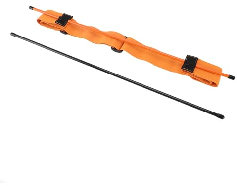 Dilwe Golfschwungtrainer, Glasfaserstab und Elastisches Band, Tragbarer Schwungstab für Rechtshänder, Zur Verbesserung der Haltung, Genauigkeit, Tempo