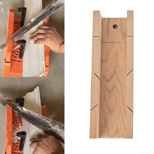 Mitre Saw Box, Woodworking Storage Miter Cabinet, Woodworking Mitre Box Cabinet Wood Cutting Clamping Miter Saw Cabinet 45 Degree For Crafting, Home Improvement