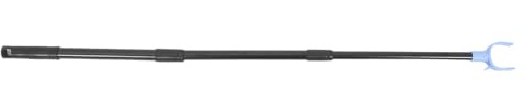 DECOMELODY Telescopic Clothes Drying Rack Extendable Pole for Hanging Lights Plants Stainless Steel Tube Hook Clothesline Fork