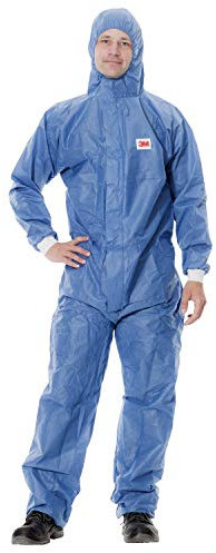 3M 4530L - Mono protección desechable, tipo 5 y 6, confort, Azul, talla L