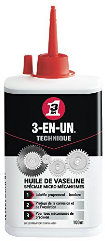 3-EN-UN Technique Huile de Vaseline Burette Extra fine Pénètre rapidement Compatible avec tous les métaux application précise et dosage goutte à goutte possible 100 ML