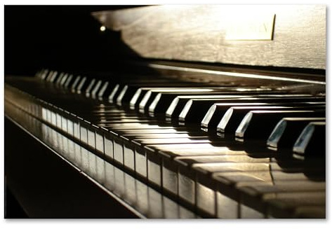 Postereck - 0149 - Piano Tasten, Musik Klavier Instrument Flügel - Wandposter Fotoposter Bilder Wandbild Wandbilder - Poster - 3:2-61,0 cm x 40,5 cm