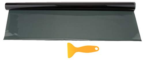 H HILABEE 15% VLT Sonnenschutzfolie UV-Schutz Selbsthaftende Tönungsfolie Wärmeschutzfolie Sichtschutzfolie für Auto - 50x100 cm