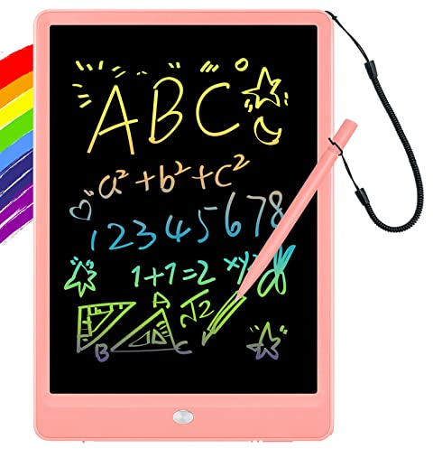 ORSEN LCD Writing Tablet 10 Inch, Colorful Doodle Board Drawing Pad for Kids, Toddler Toys for 3 4 5 6 7 8 Year Old Girls Boys Gifts (Pink)